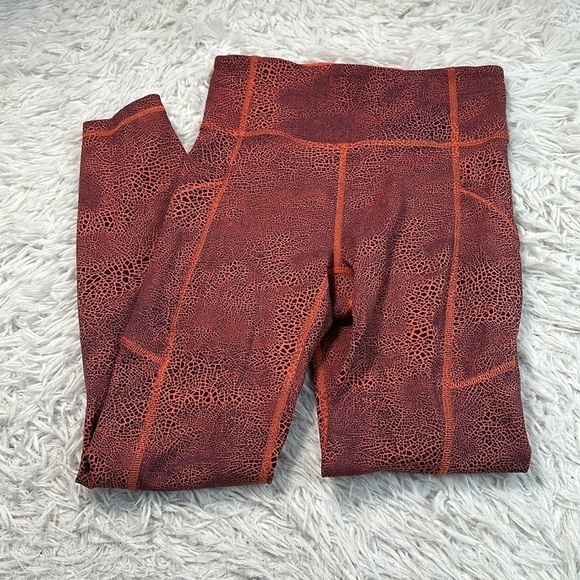 lululemon athletica Pants - Lululemon Invigorate High-Rise Tight 25" Crackle Glaze Vintage Orange Larkspur